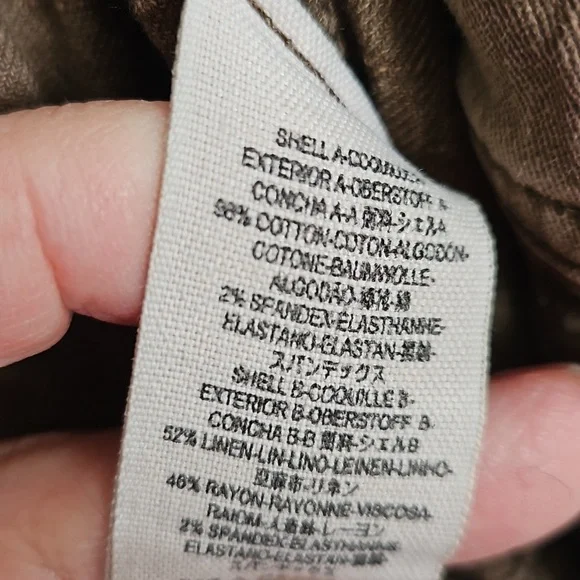 Free People Ruffle Hem Military Jacket- Olive Green -S - Picture 5 of 11